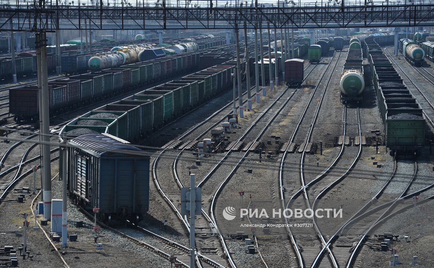 Сортировочная система ж/д станции Челябинск-Главный