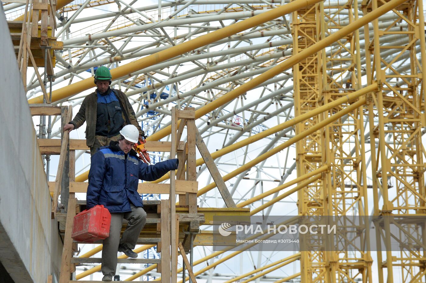 В. Мутко проверил ход строительства стадиона "Мордовия Арена"