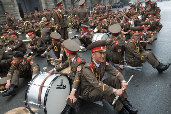 Праздничные мероприятия, посвященные 105-й годовщине со дня рождения Ким Ир Сена, в КНДР