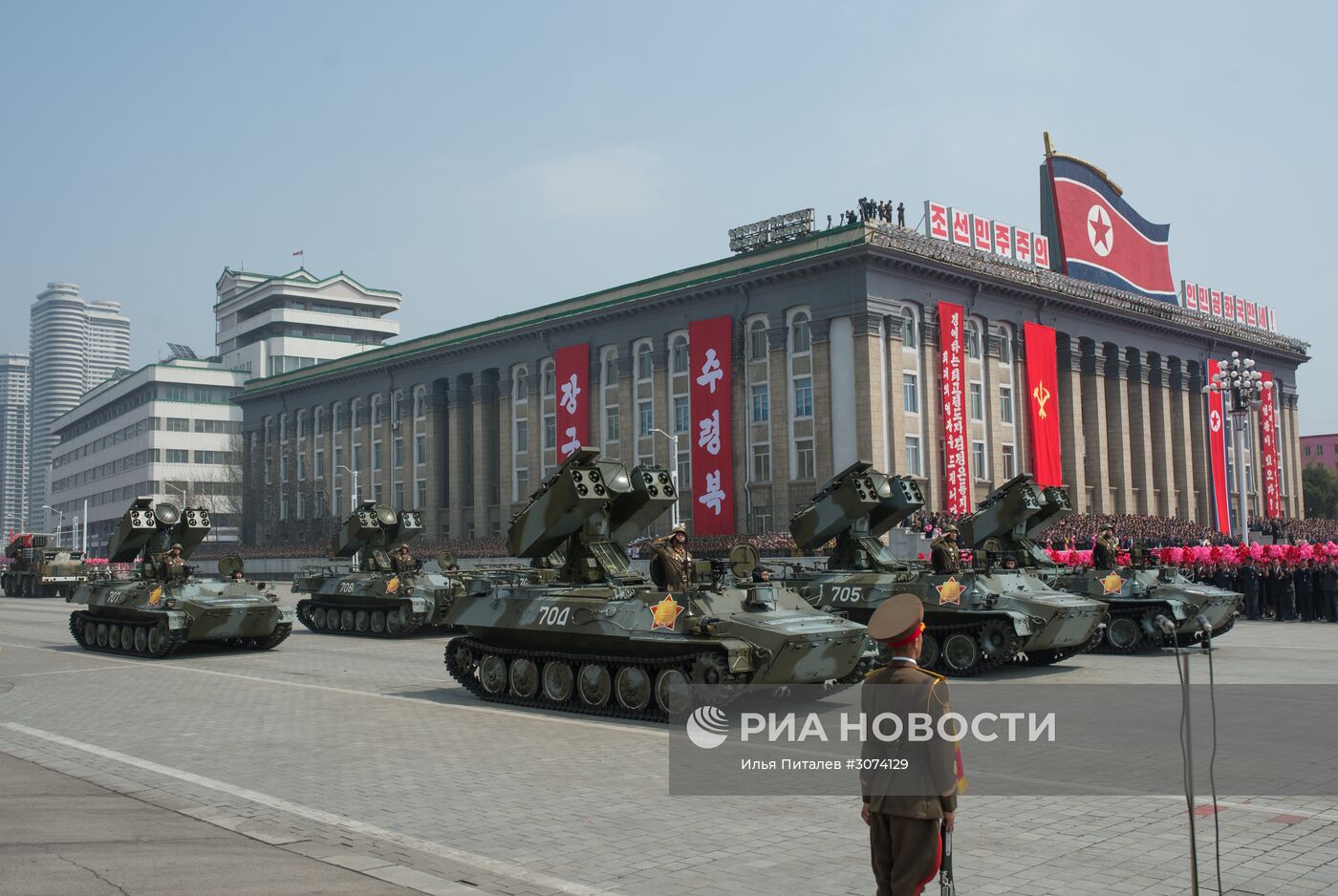 Праздничные мероприятия, посвященные 105-й годовщине со дня рождения Ким Ир Сена, в КНДР