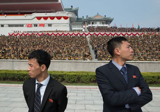 Праздничные мероприятия, посвященные 105-й годовщине со дня рождения Ким Ир Сена, в КНДР