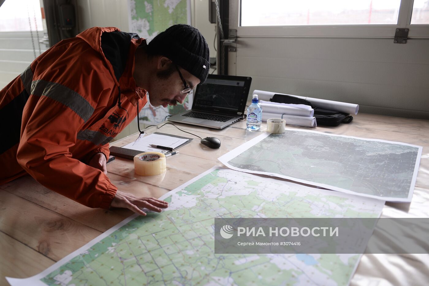 Учения вертолетного отряда "Ангел"