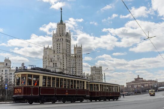 Парад трамваев в Москве