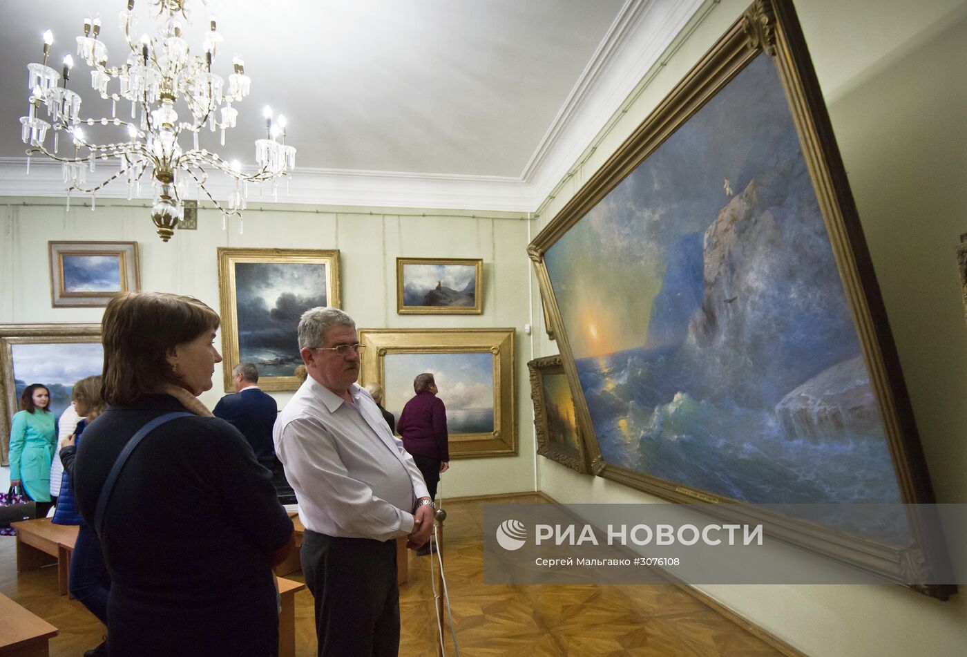 Открытие выставки "Живопись И.К Айвазовского из коллекции Государственного Русского музея" в Феодосии