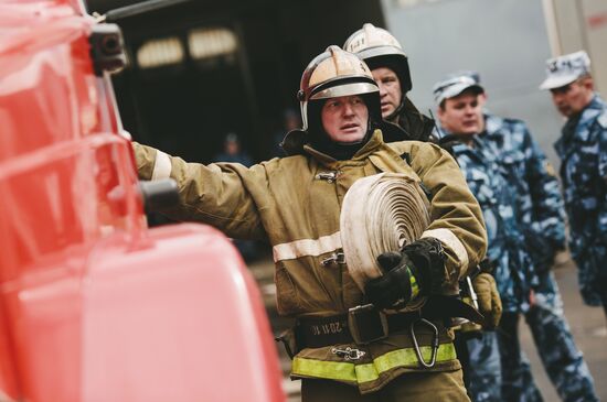 Пожарно-тактические учения МЧС и УФСИН в Иванове