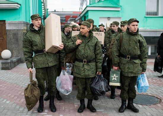 Призыв на военную службу в Омске