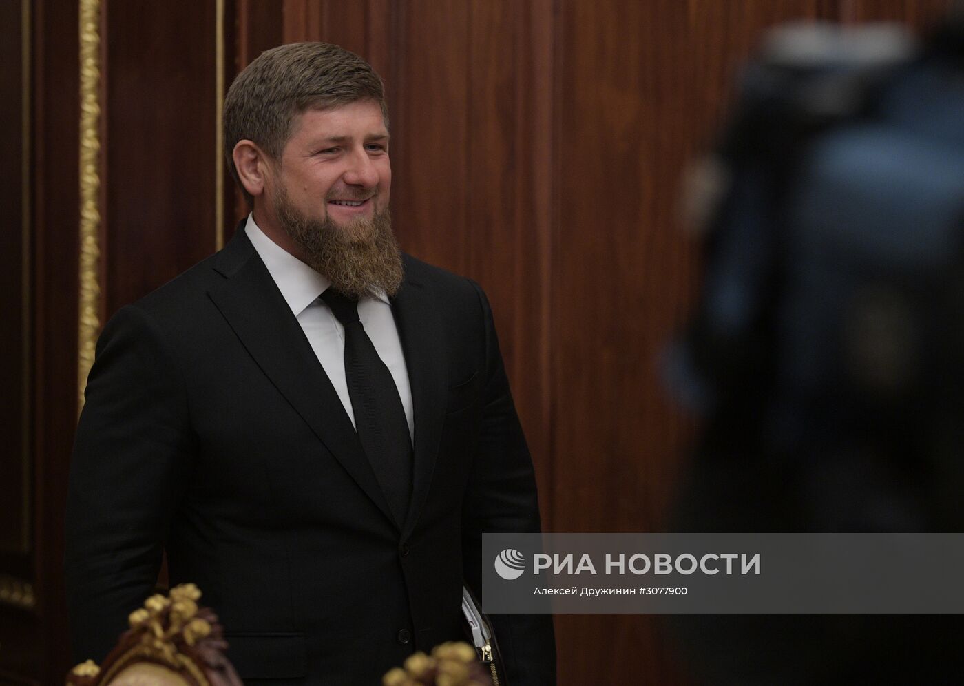 Встреча президента РФ В. Путина с главой Чечни Р. Кадыровым