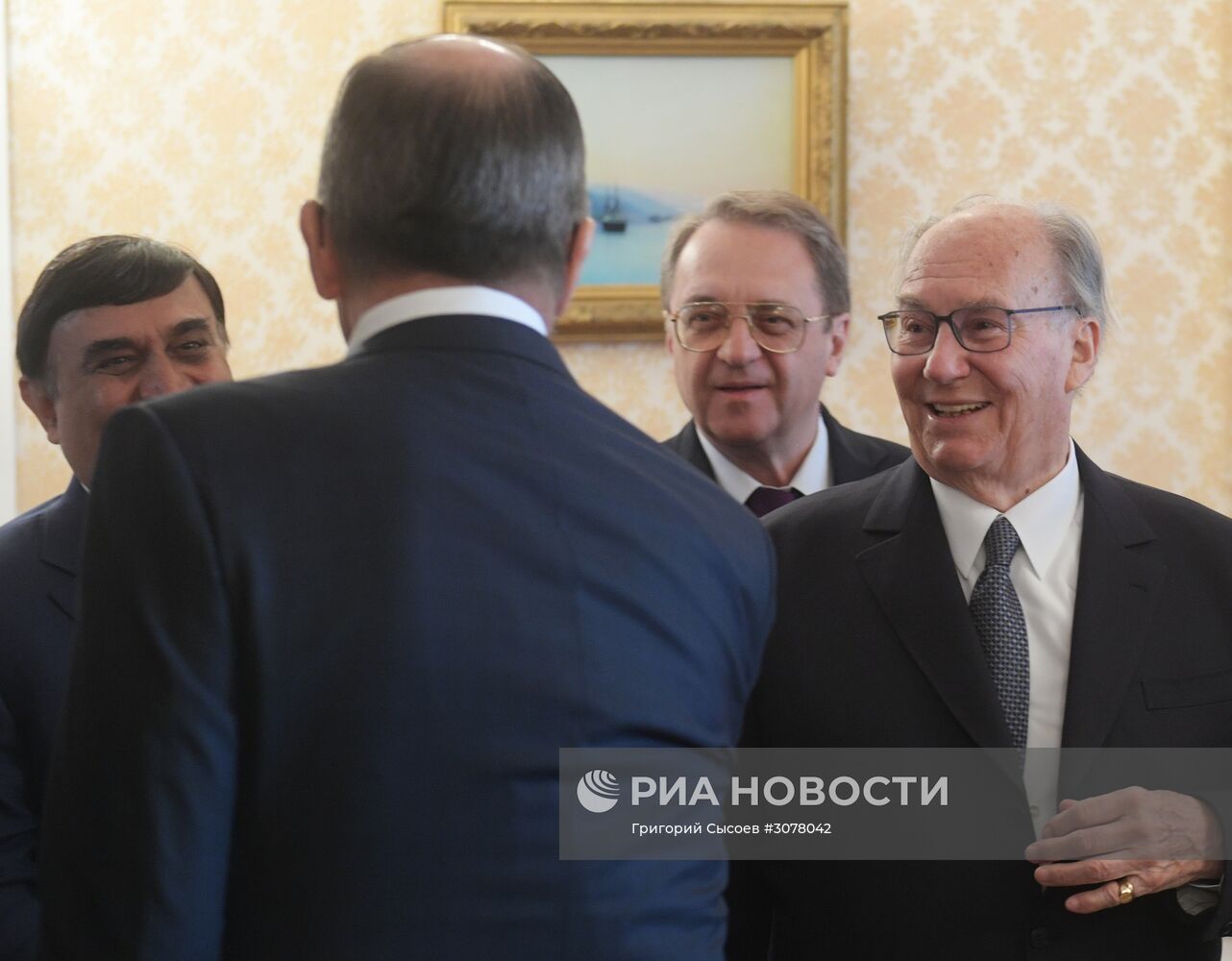 Встреча главы МИД РФ Сергея Лаврова с принцем Каримом Ага-Ханом IV