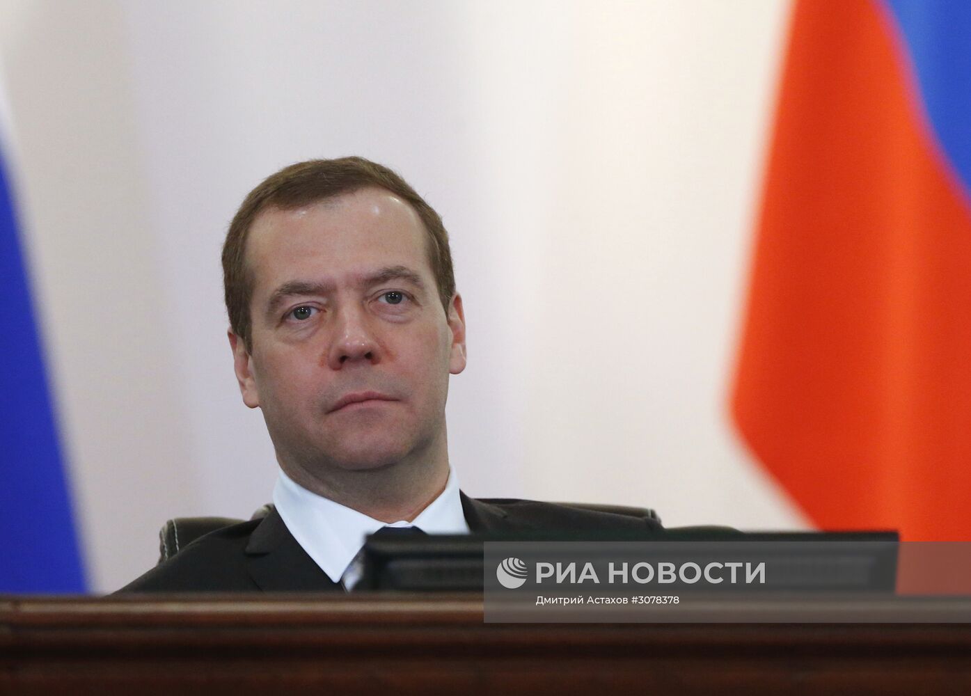 Премьер-министр РФ Д. Медведев принял участие в расширенном заседании коллегии министерства финансов РФ