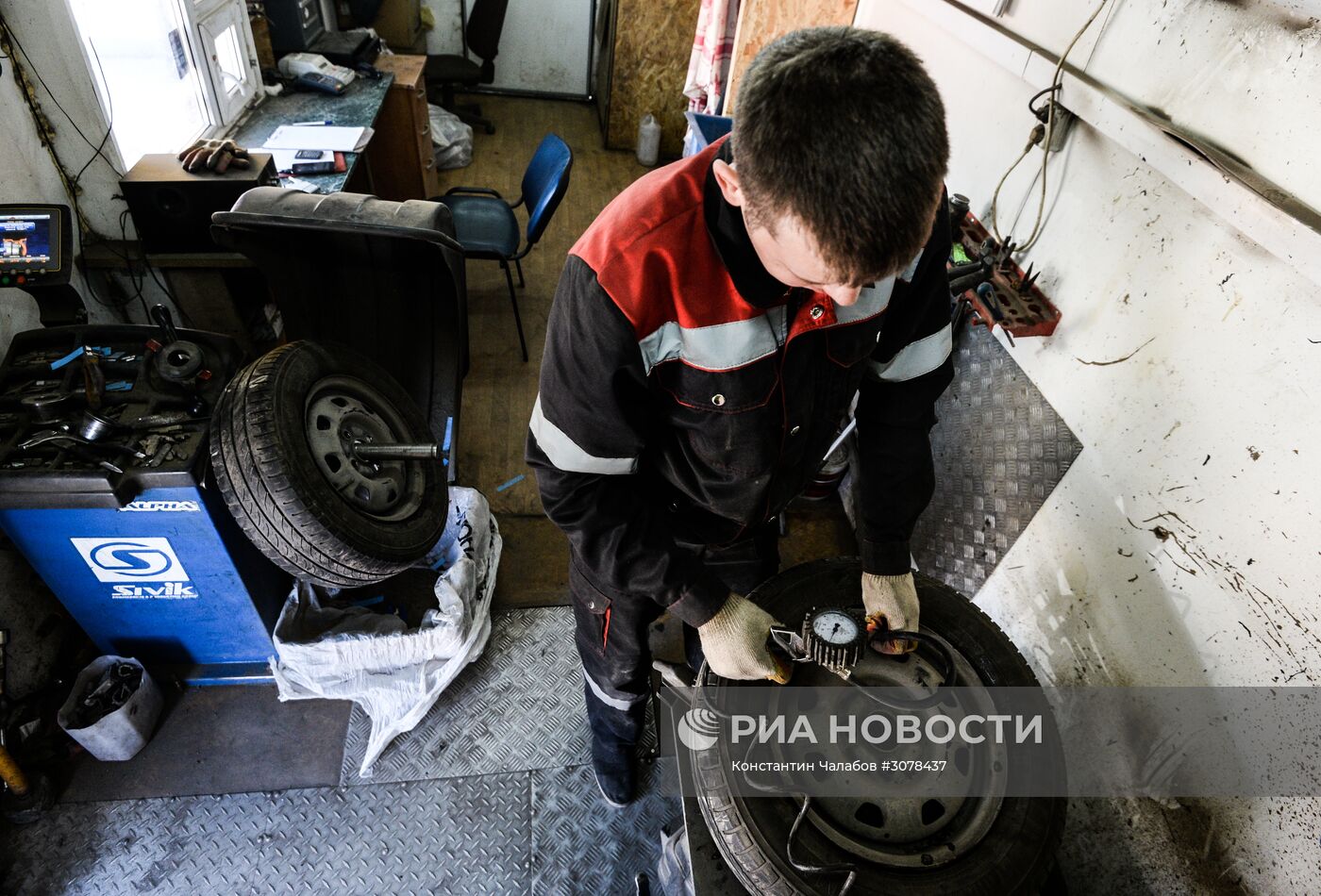Работа шиномонтажной мастерской в Великом Новгороде