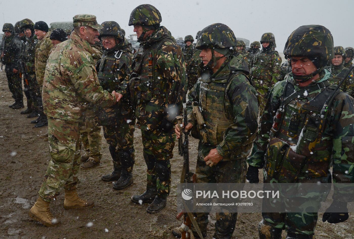 Совместные военные учения США и Румынии в рамках операции "Атлантическая решимость"