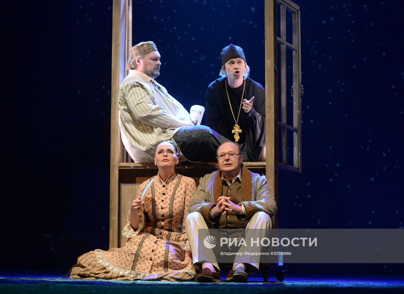 Прогон спектакля "Чайковский" в Театре им. М.Н. Ермоловой