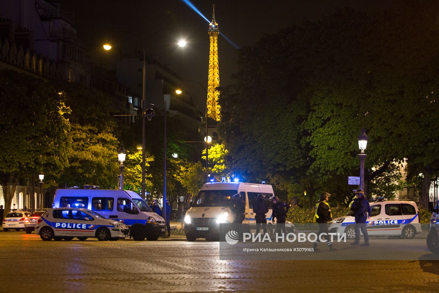 Последствия перестрелки в центре Парижа