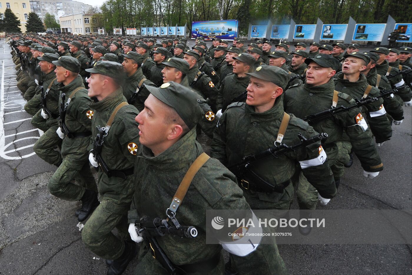 Репетиция парада Победы в Новочеркасске