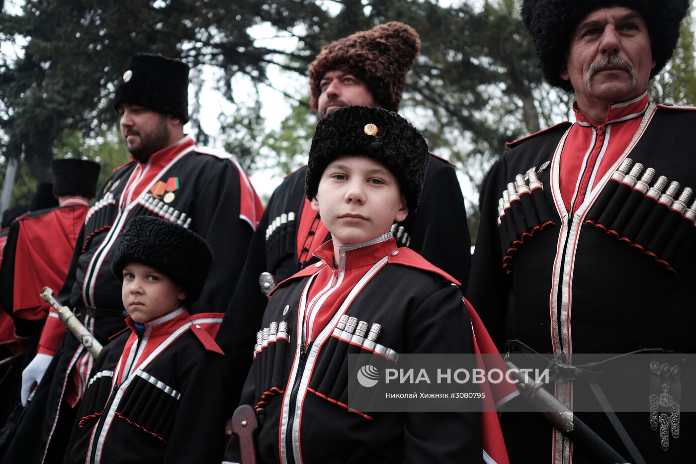 Репетиция парада Кубанского казачьего войска в Краснодаре