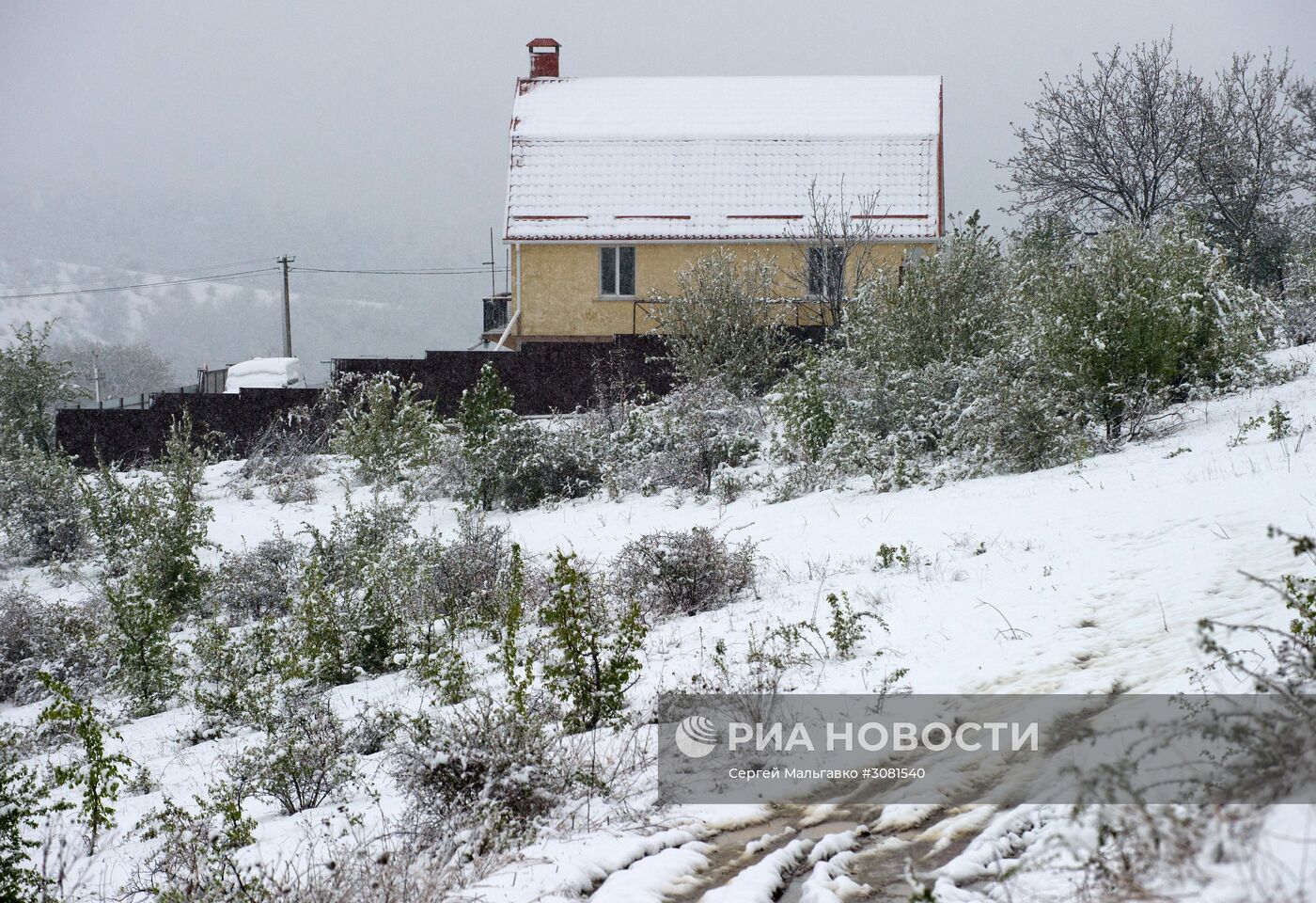 Снег в Крыму