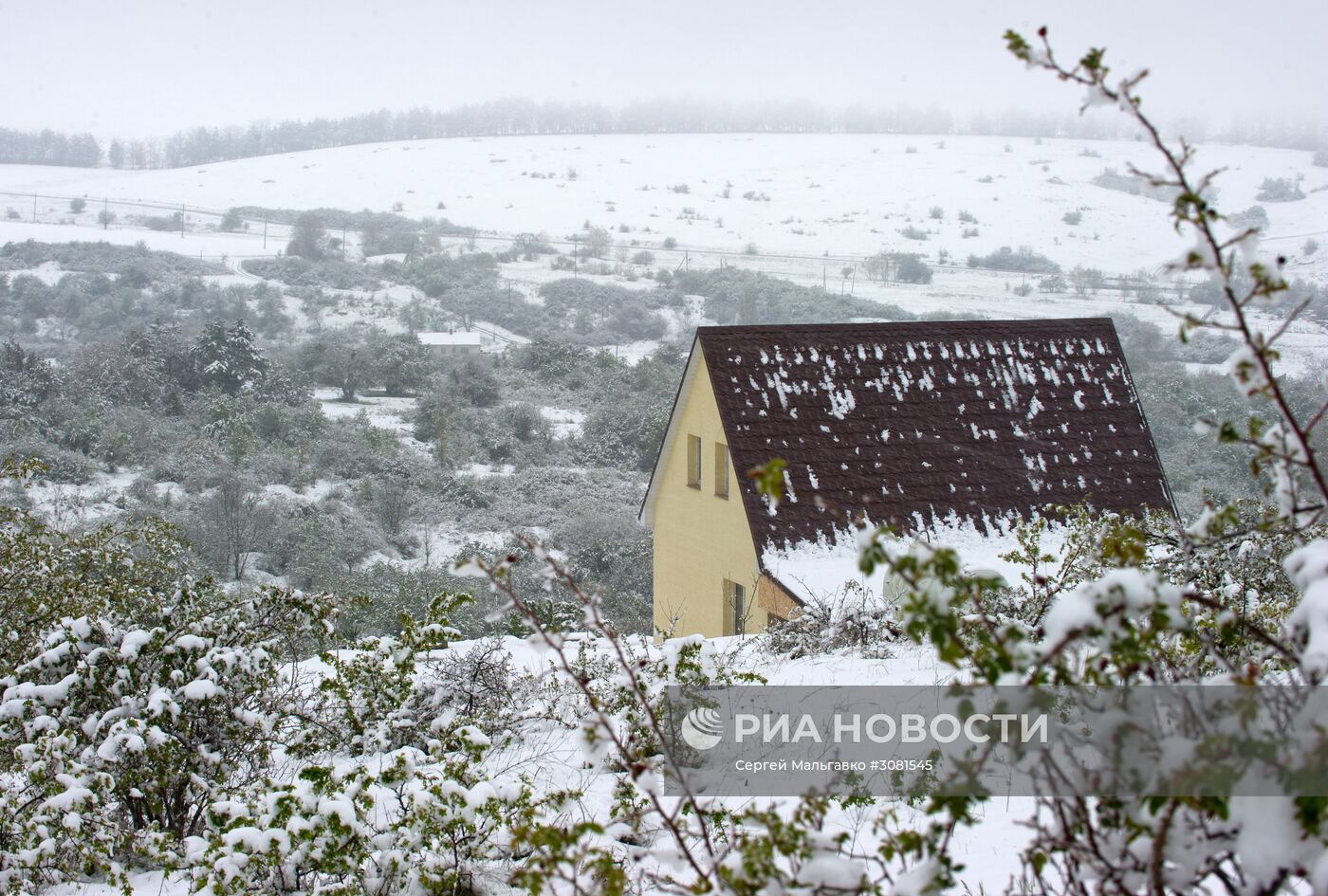 Снег в Крыму