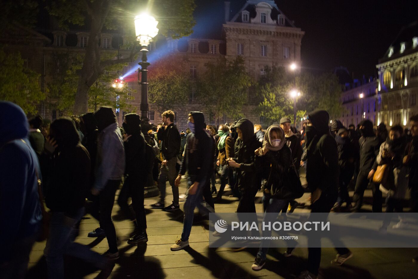 Акции протеста в Париже