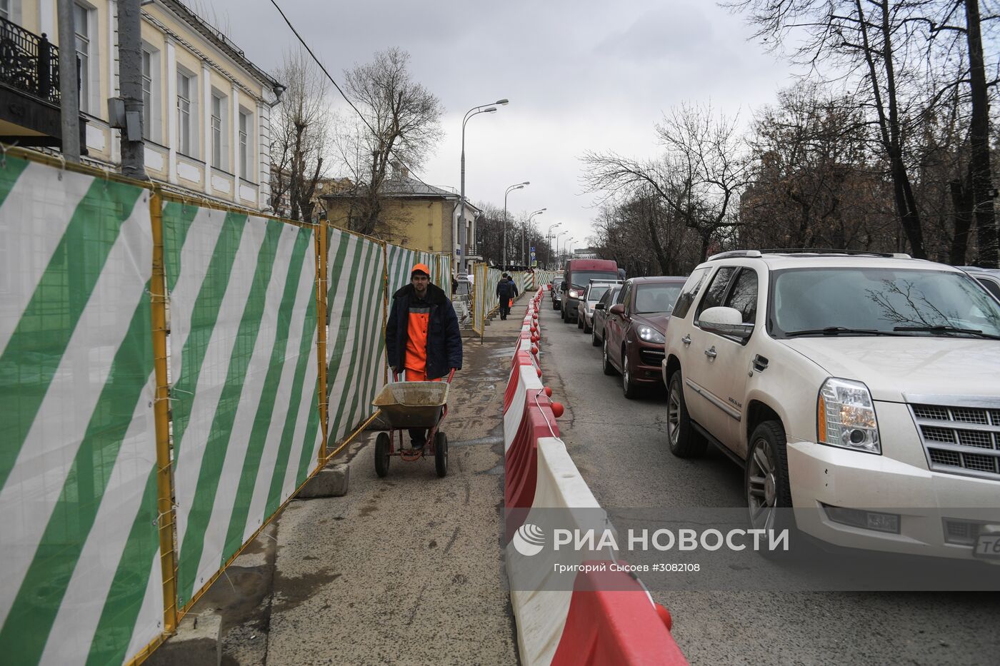 Благоустройство улиц и бульваров в Москве