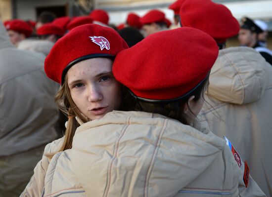 Репетиция парада Победы в Екатеринбургском суворовском училище