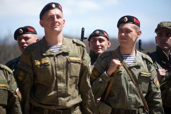 Тактические учения ЧФ РФ в Крыму