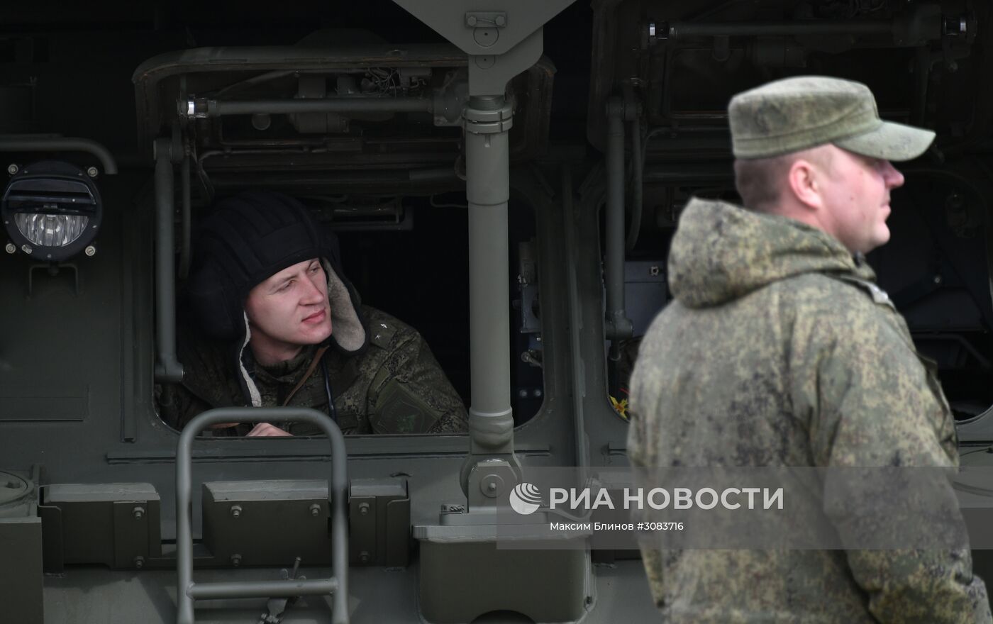 Подготовка военной техники, участвующей в Параде Победы