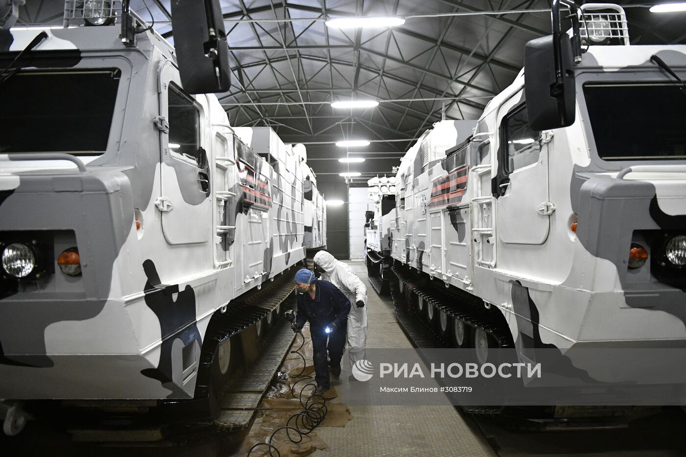 Подготовка военной техники, участвующей в Параде Победы
