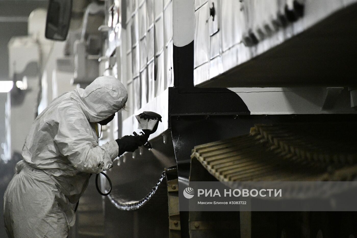 Подготовка военной техники, участвующей в Параде Победы