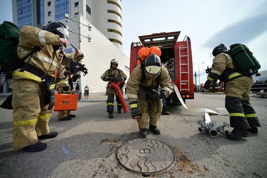 Учения МЧС в Казани