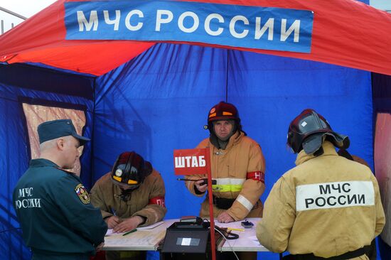 Учения МЧС в Казани