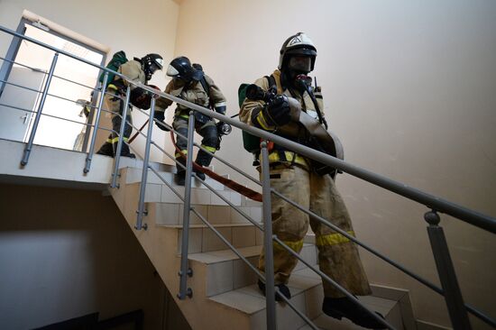 Учения МЧС в Казани