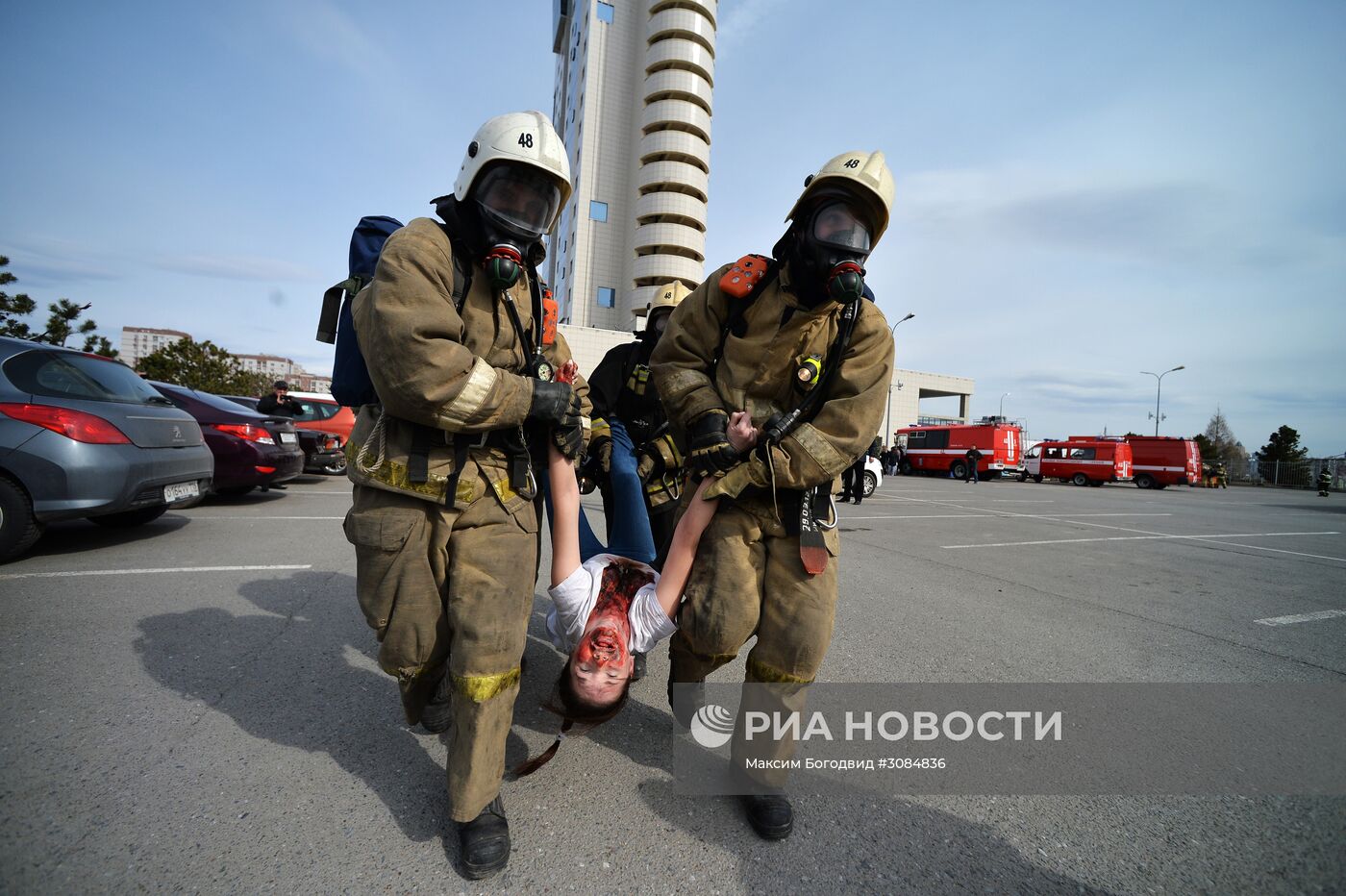 Учения МЧС в Казани