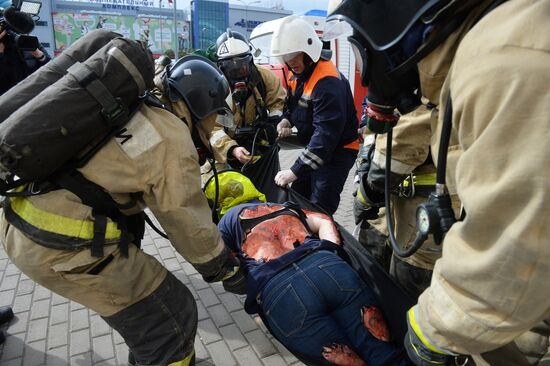 Учения МЧС в Казани