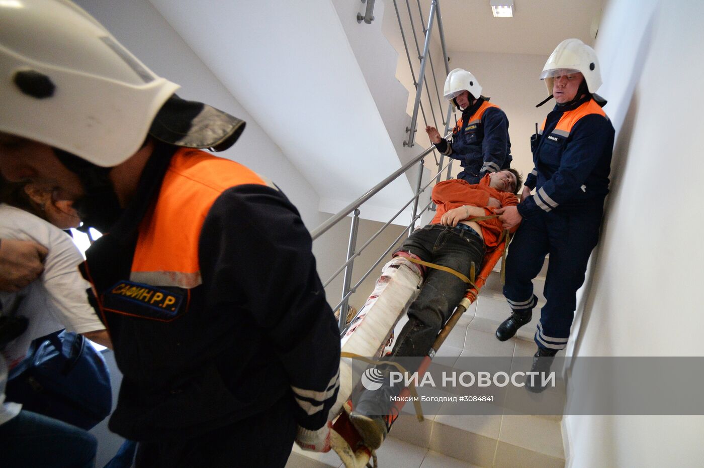 Учения МЧС в Казани