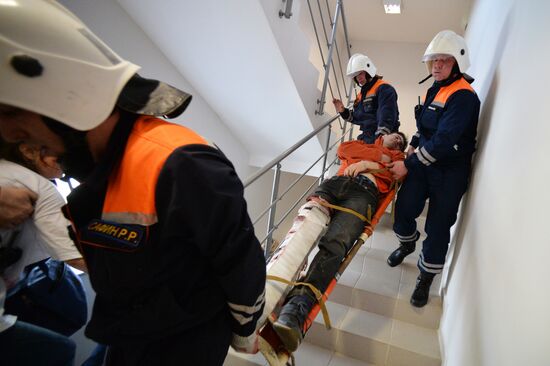 Учения МЧС в Казани