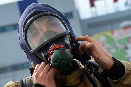 Учения МЧС в Казани