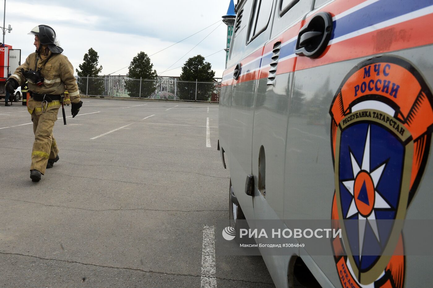 Учения МЧС в Казани