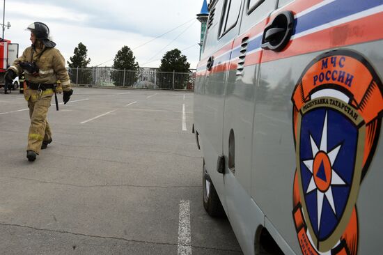 Учения МЧС в Казани