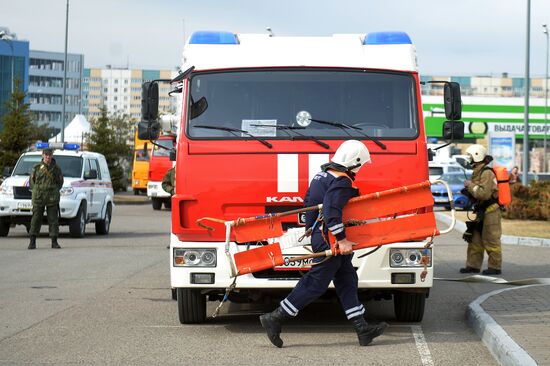 Учения МЧС в Казани