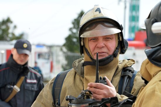 Учения МЧС в Казани