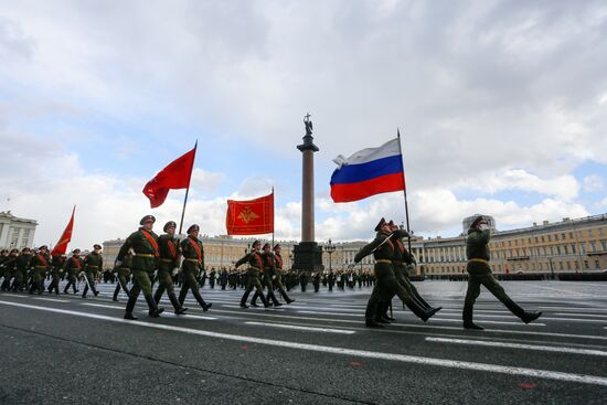 Репетиция парада Победы в Санкт-Петербурге