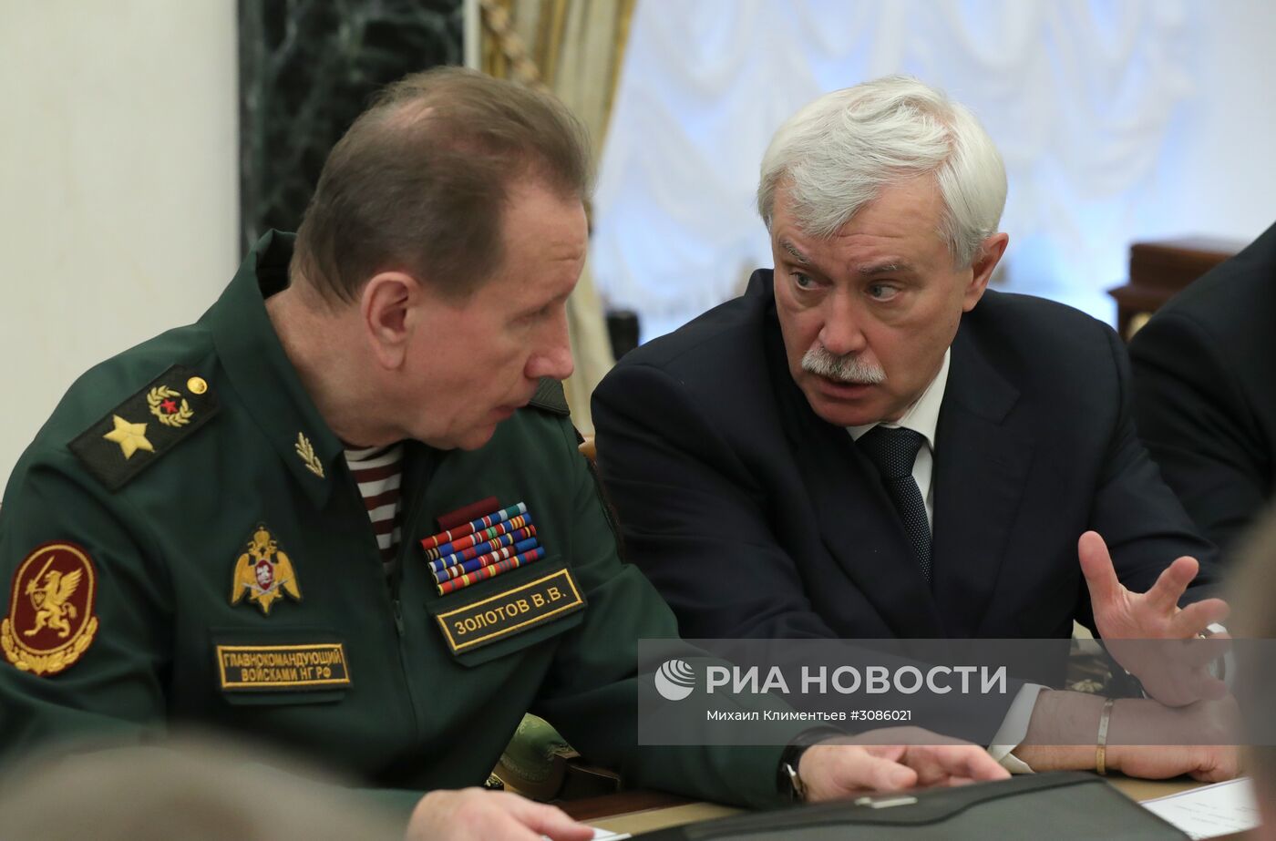 Президент РФ В. Путин провел заседание Совбеза РФ