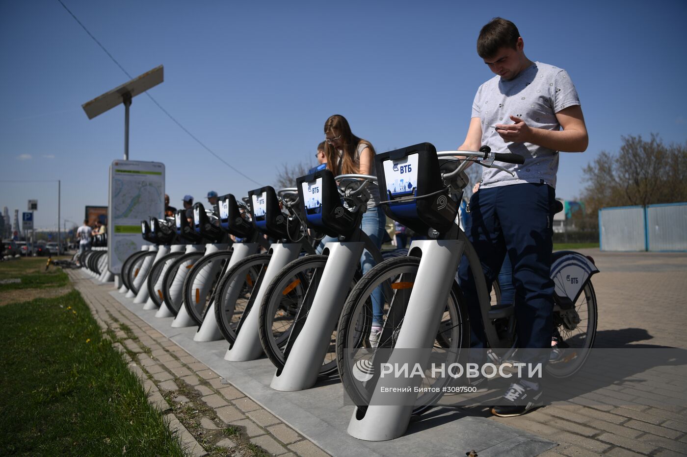 Открытие пунктов велопроката в Москве