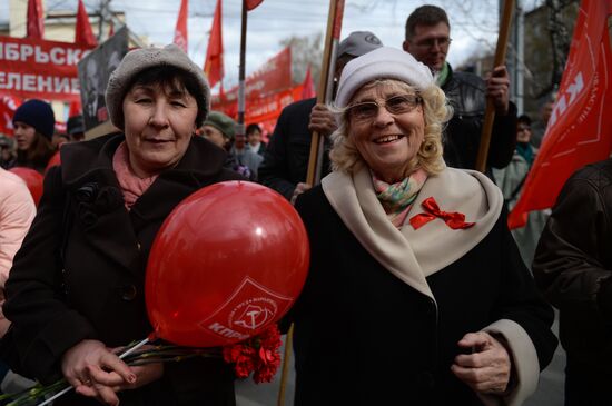 Первомайские демонстрации в городах России