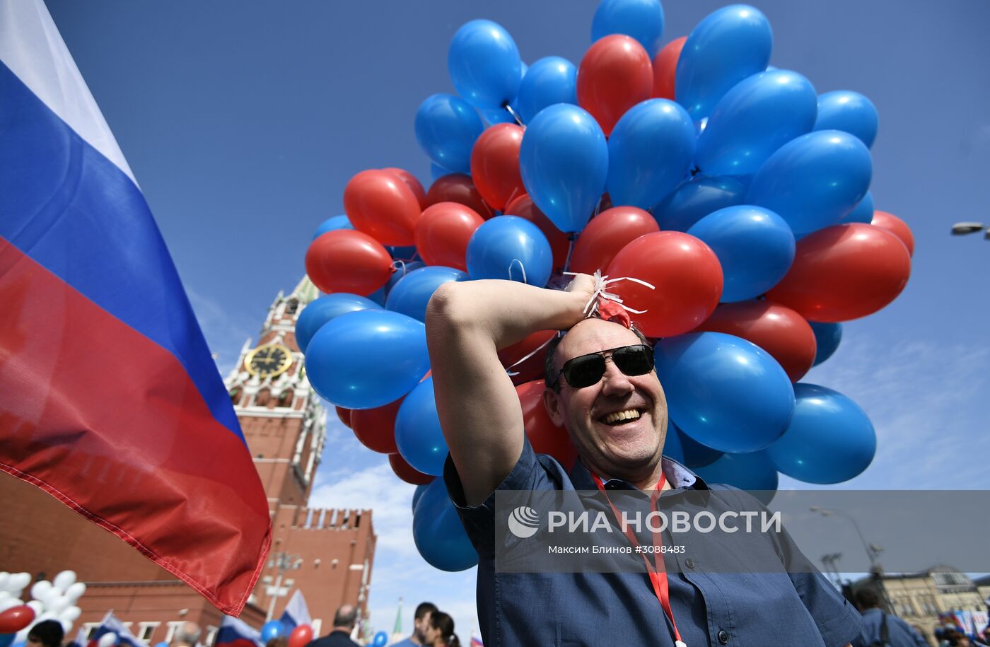 Первомайская демонстрация на Красной площади