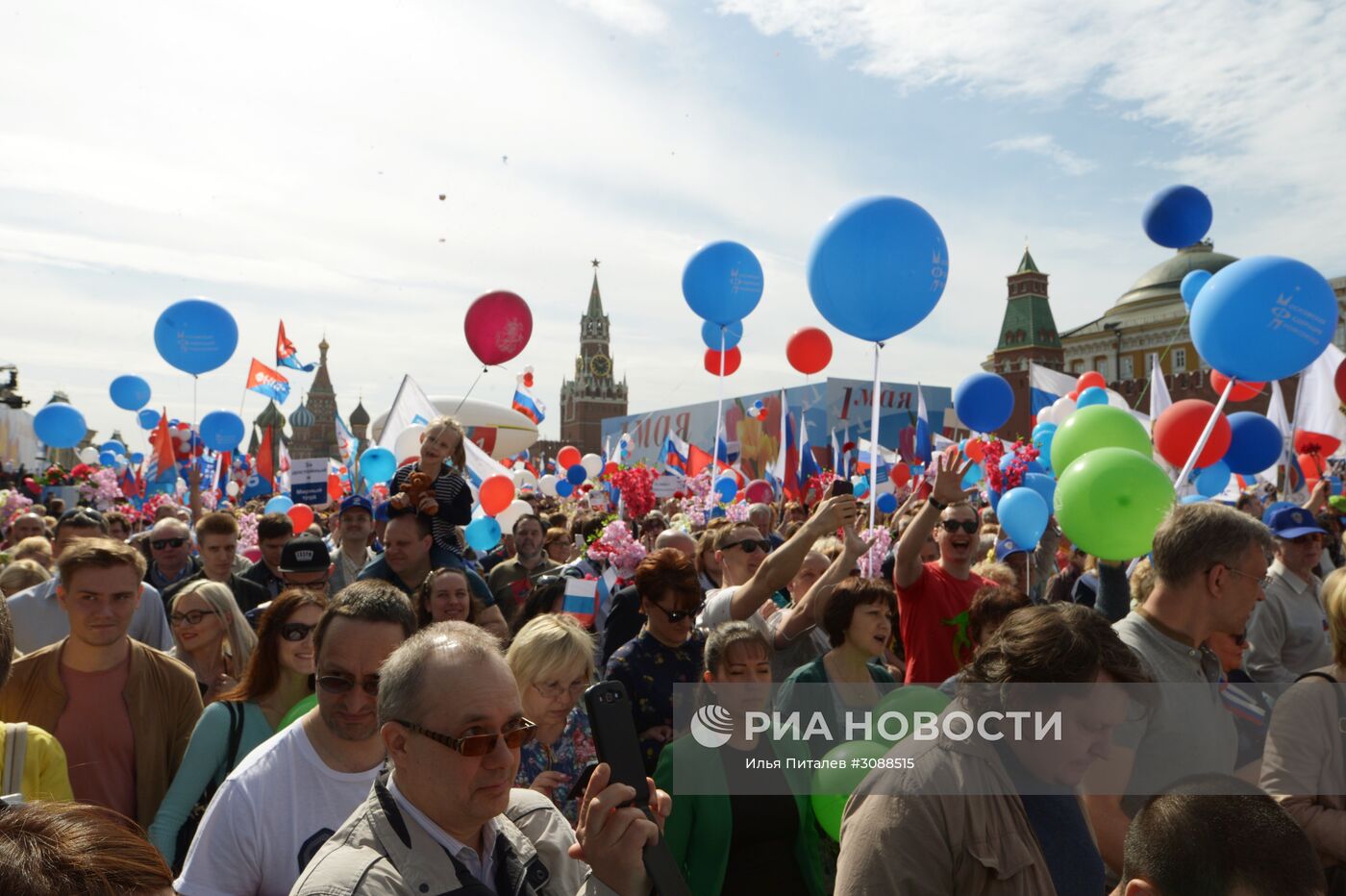 Первомайская демонстрация на Красной площади