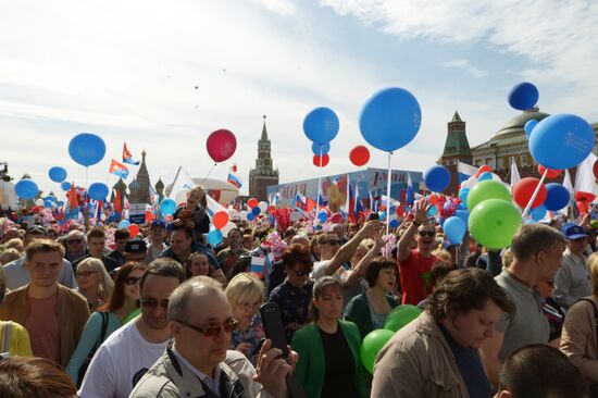 Первомайская демонстрация на Красной площади