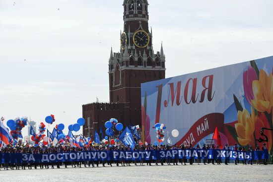 Первомайская демонстрация на Красной площади