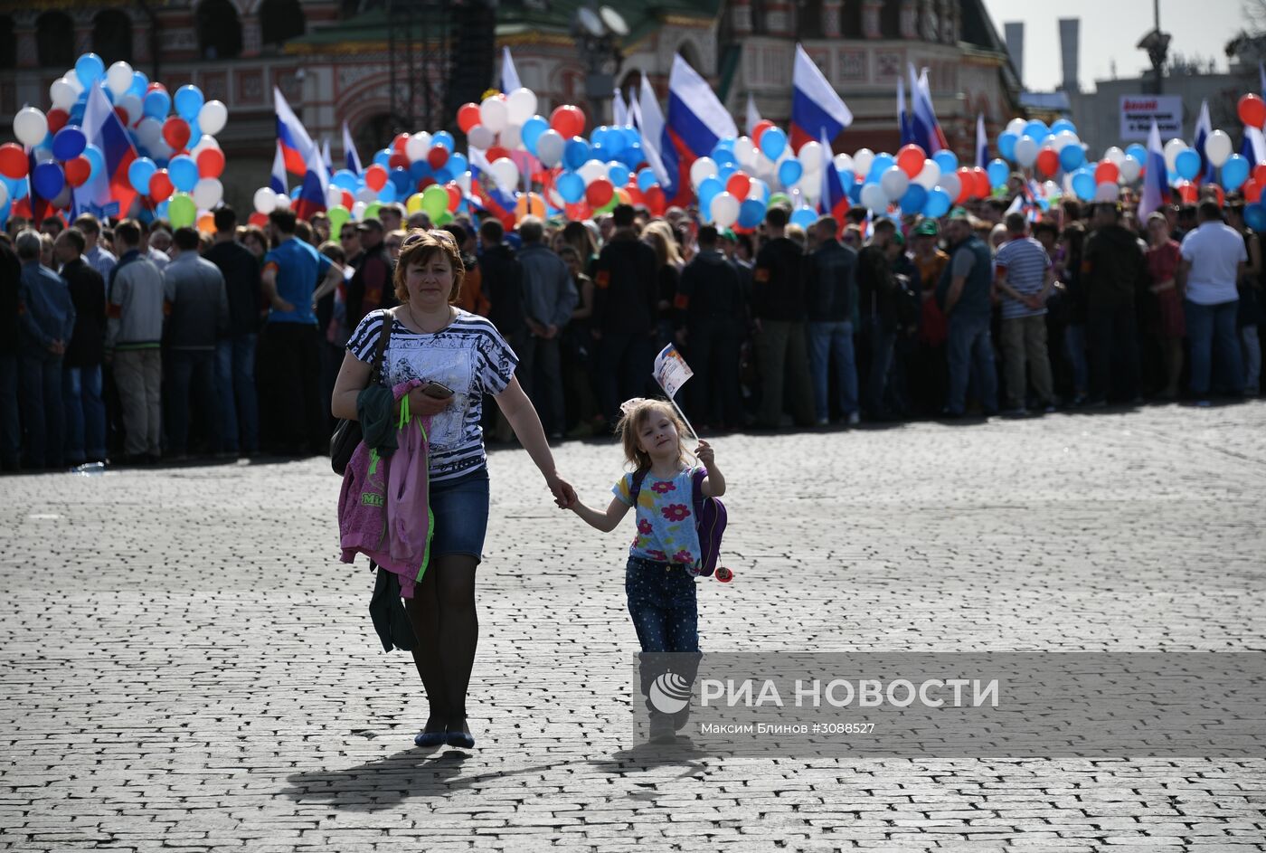 Первомайская демонстрация на Красной площади