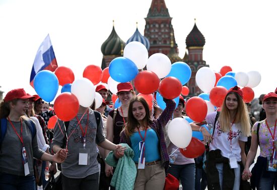 Первомайская демонстрация на Красной площади